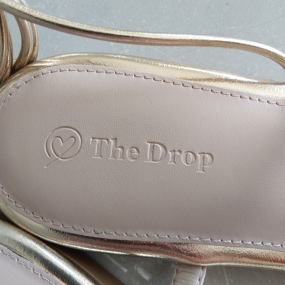 The Drop Gold Strappy Sandals - Picture 3 of 4